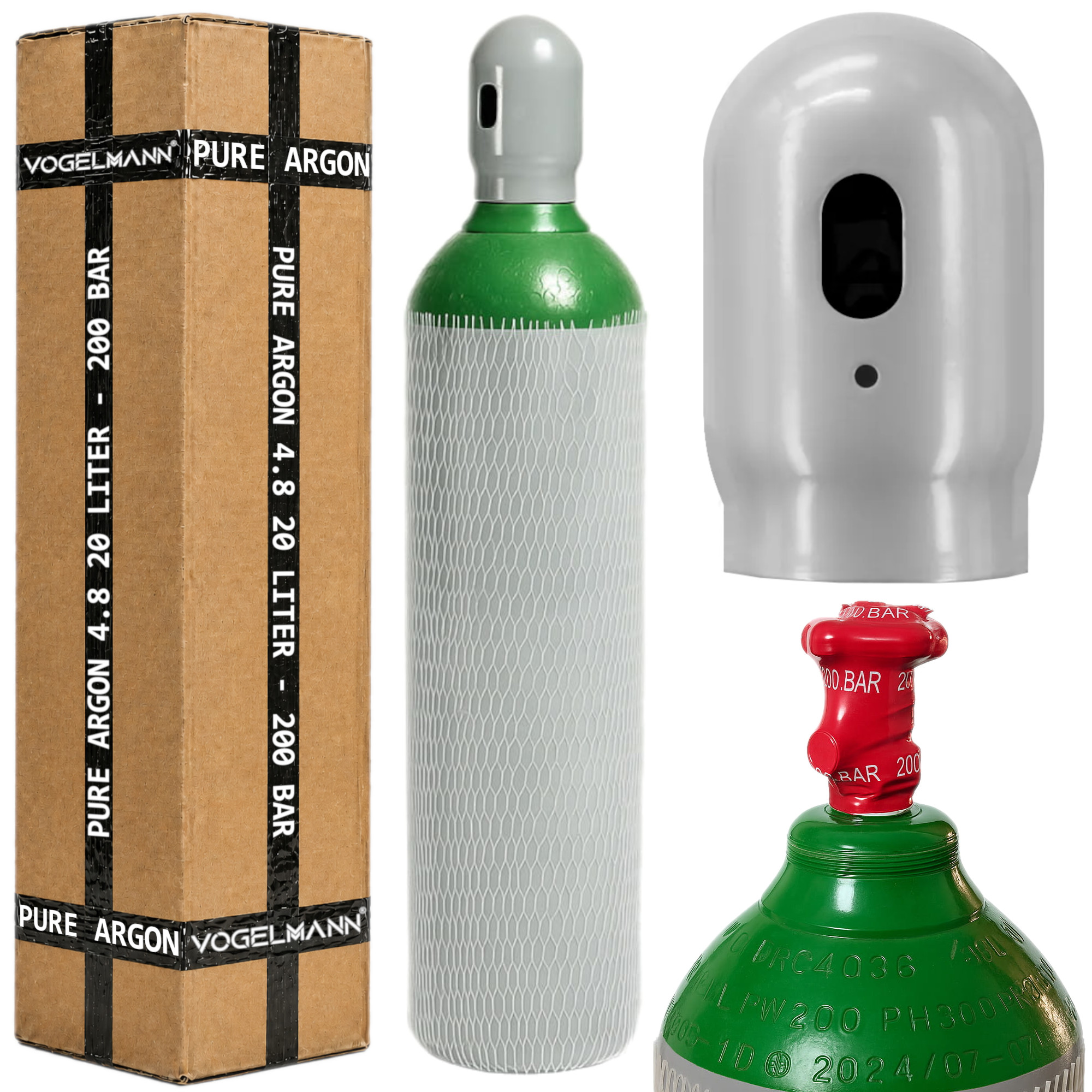 Vogelmann Bouteille de gaz Argon 4.8 200 bars 20l